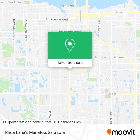 Rhea Lana's Manatee map