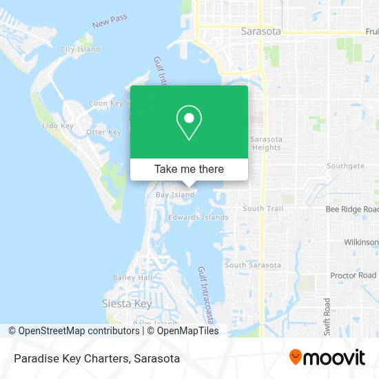 Paradise Key Charters map