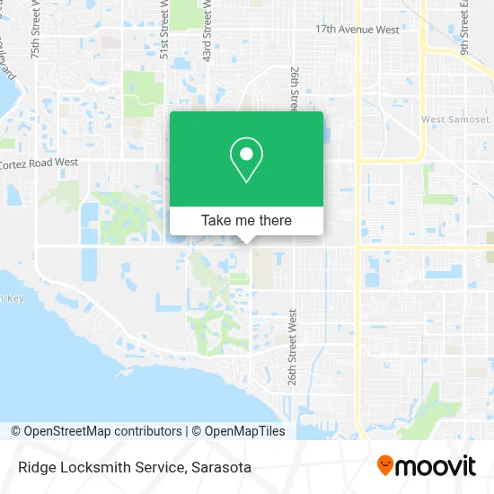 Ridge Locksmith Service map