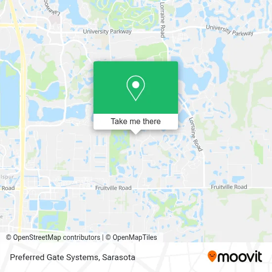 Preferred Gate Systems map