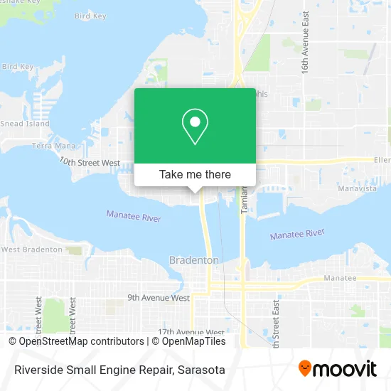 Riverside Small Engine Repair map
