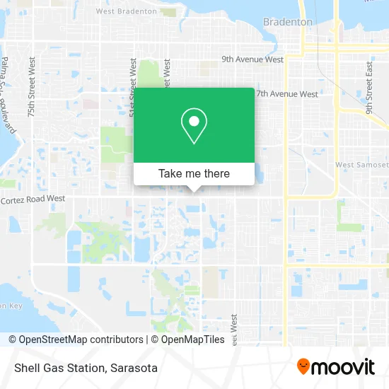Shell Gas Station map