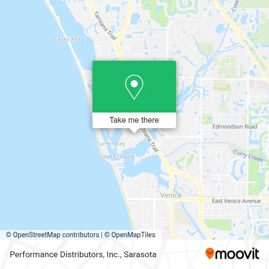 Performance Distributors, Inc. map