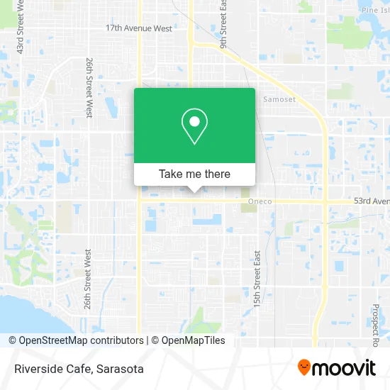 Riverside Cafe map