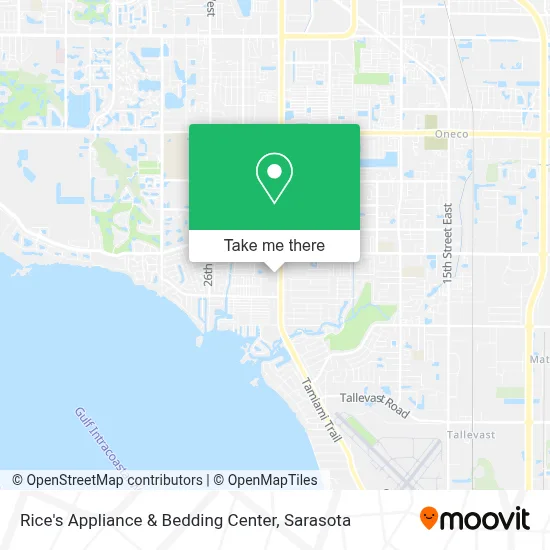 Rice's Appliance & Bedding Center map