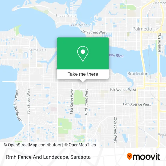 Rmh Fence And Landscape map
