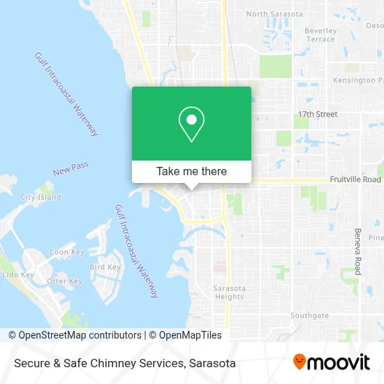 Secure & Safe Chimney Services map