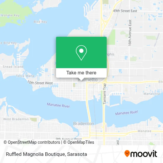 Ruffled Magnolia Boutique map