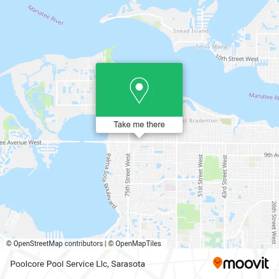 Poolcore Pool Service Llc map