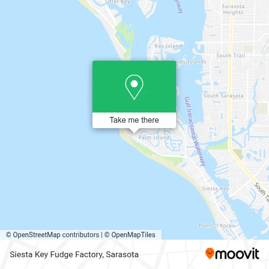 Siesta Key Fudge Factory map