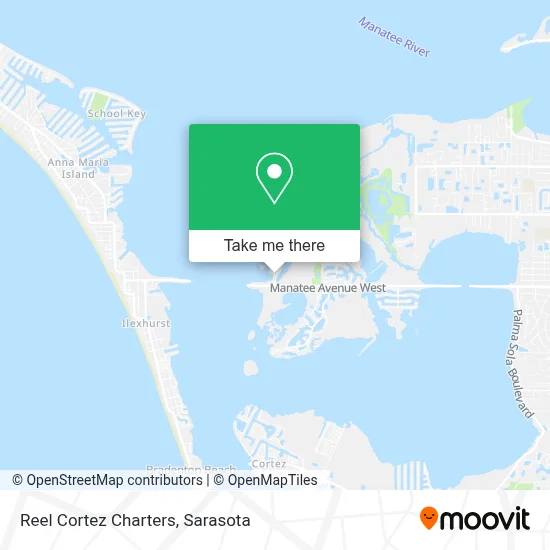 Reel Cortez Charters map