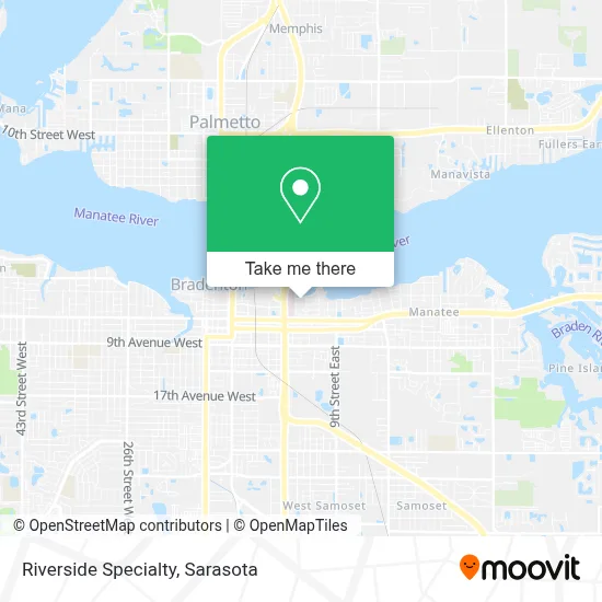Riverside Specialty map