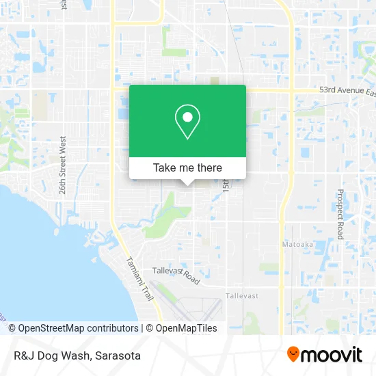 R&J Dog Wash map