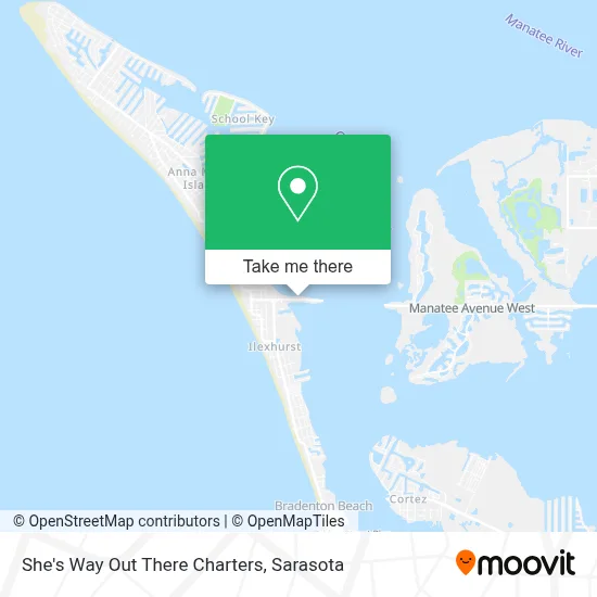 She's Way Out There Charters map