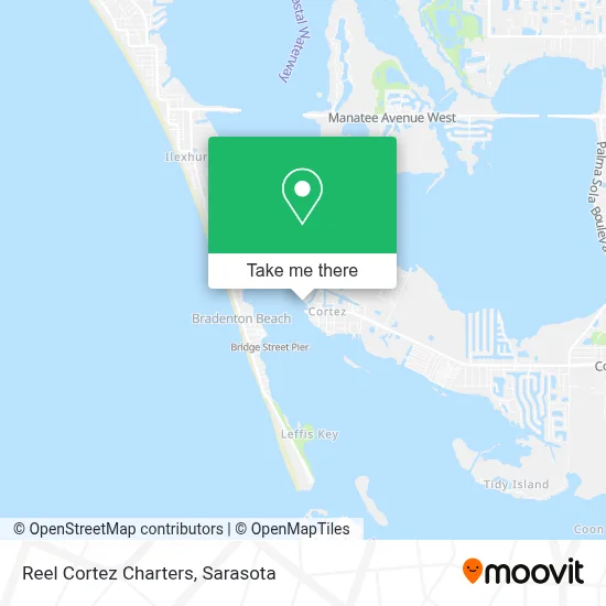 Reel Cortez Charters map