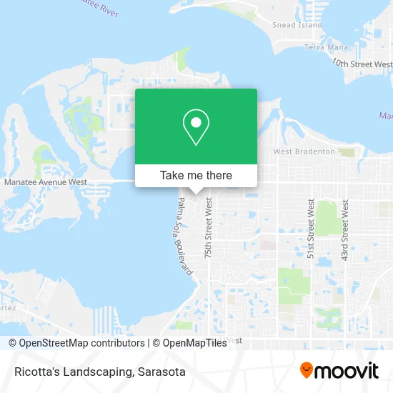 Ricotta's Landscaping map
