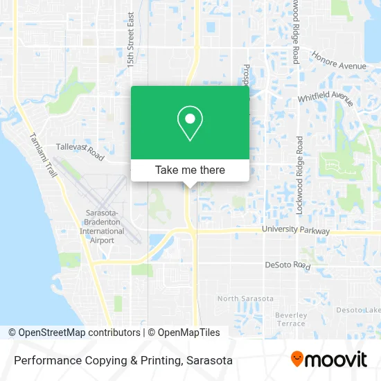 Performance Copying & Printing map