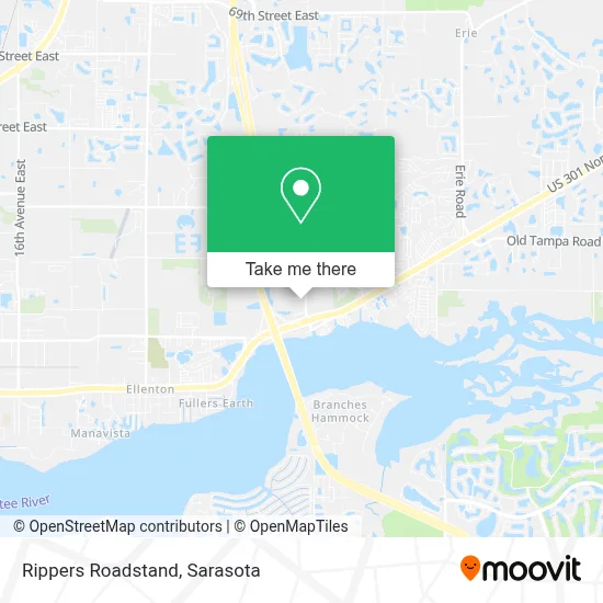 Rippers Roadstand map