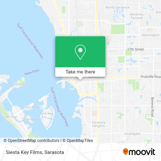 Siesta Key Films map