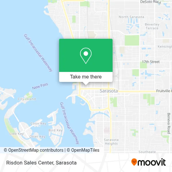 Risdon Sales Center map