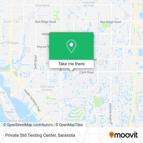 Private Std Testing Center map