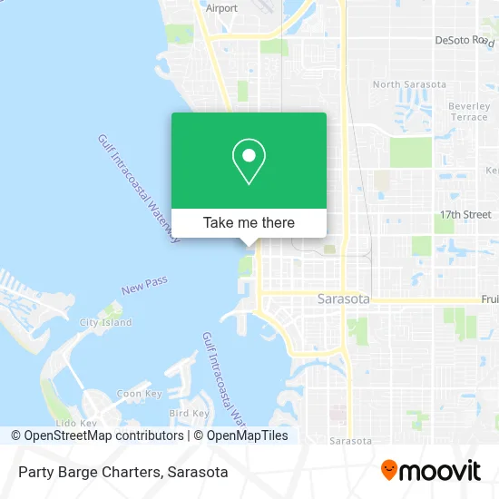 Party Barge Charters map