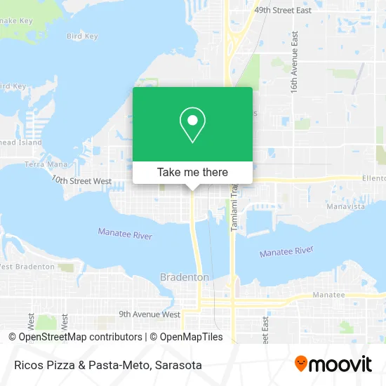 Ricos Pizza & Pasta-Meto map