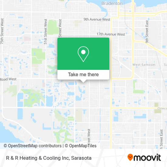 R & R Heating & Cooling Inc map