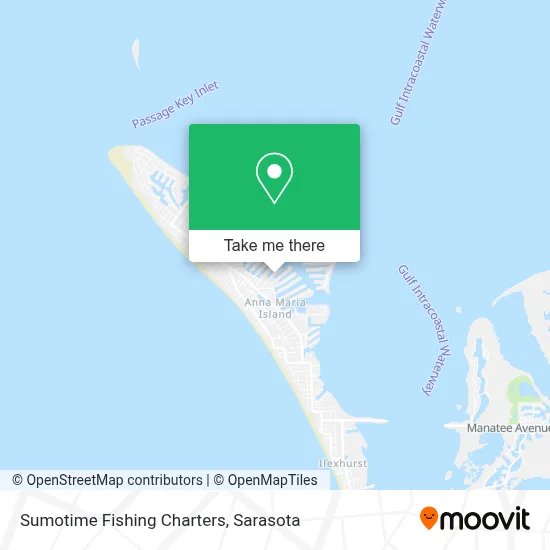 Sumotime Fishing Charters map