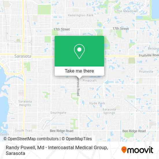 Randy Powell, Md - Intercoastal Medical Group map
