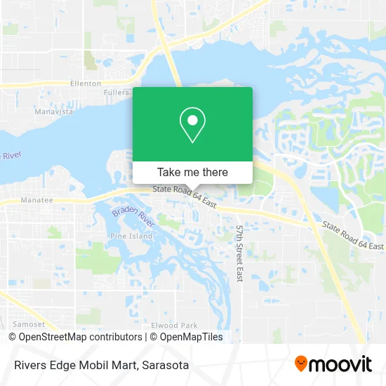 Rivers Edge Mobil Mart map