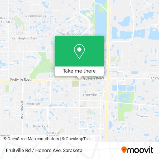 Fruitville Rd / Honore Ave map