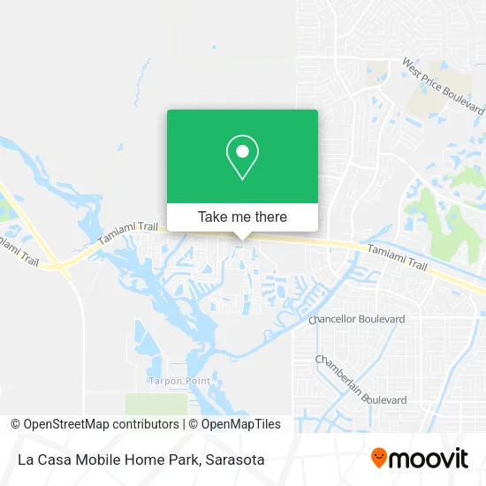 La Casa Mobile Home Park map