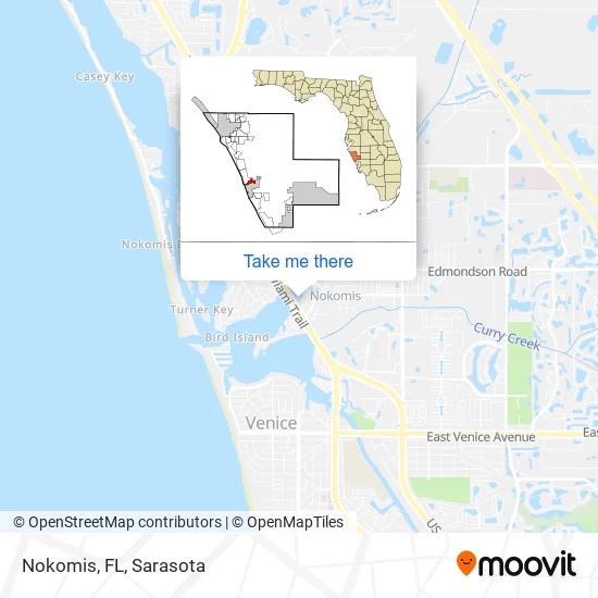 Nokomis, FL map
