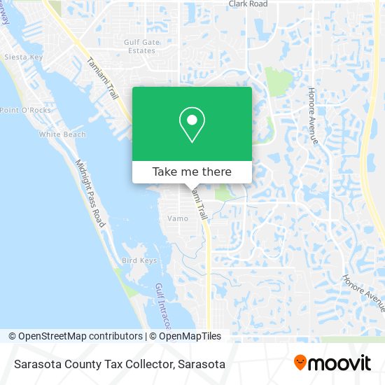Sarasota County Tax Collector map