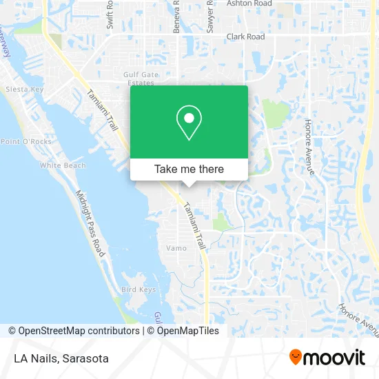 LA Nails map