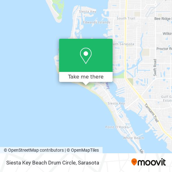Siesta Key Beach Drum Circle map