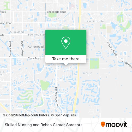 Skilled Nursing and Rehab Center map