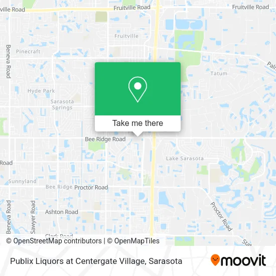 Publix Liquors at Centergate Village map