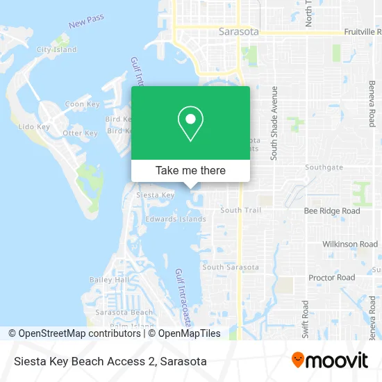 Siesta Key Beach Access 2 map