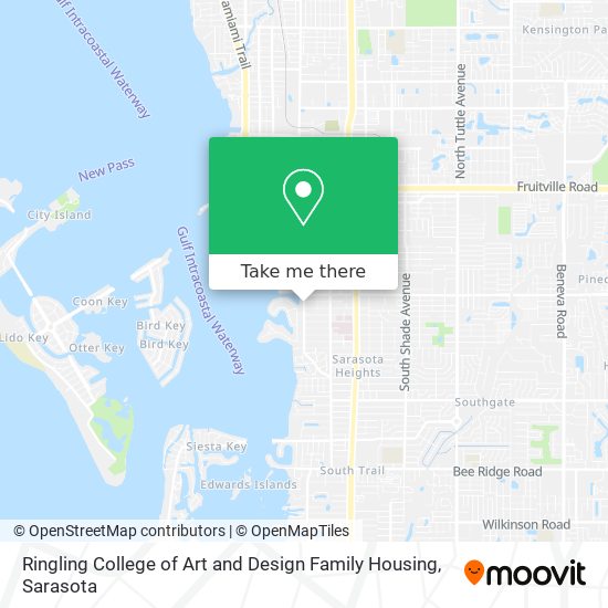 Ringling College of Art and Design Family Housing map