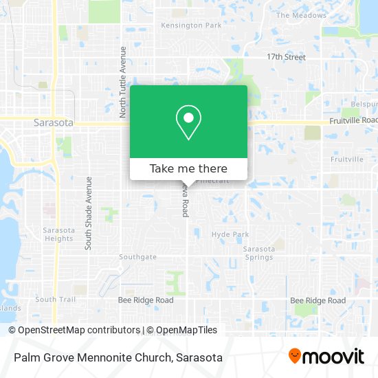 Palm Grove Mennonite Church map
