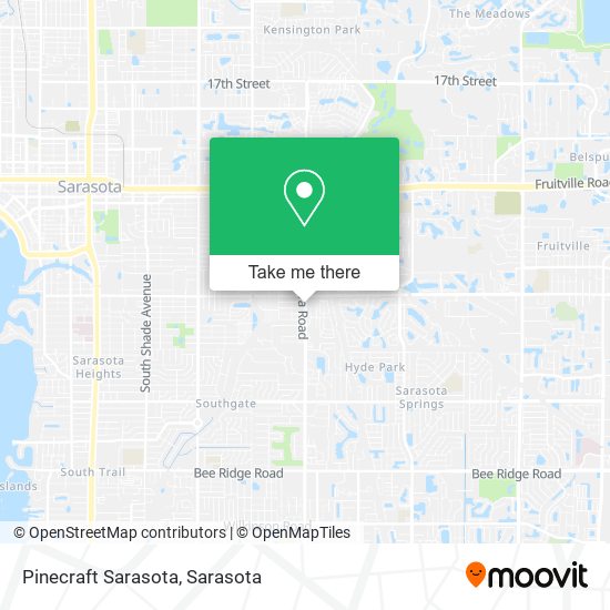 Mapa de Pinecraft Sarasota