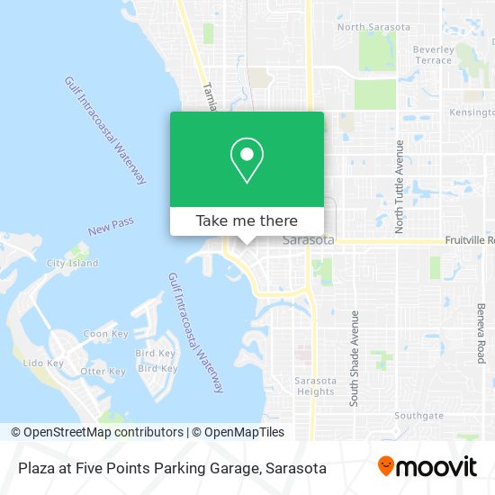 Plaza at Five Points Parking Garage map