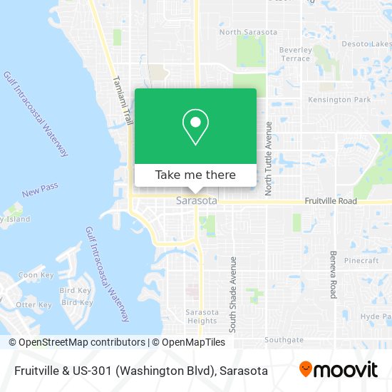 Mapa de Fruitville & US-301 (Washington Blvd)