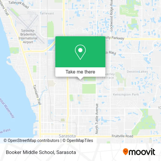 Mapa de Booker Middle School