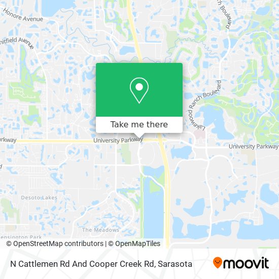N Cattlemen Rd And Cooper Creek Rd map