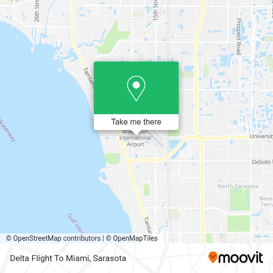 Delta Flight To Miami map