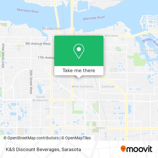 K&S Discount Beverages map