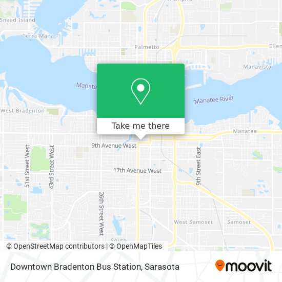 Mapa de Downtown Bradenton Bus Station